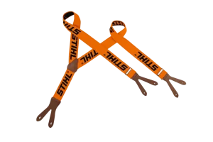 Bretelles, 120 cm, orange, à boutonner