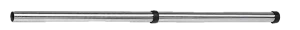 Tuyau de rallonge, 1 pièce, acier inoxydable, Ø 36 mm, 500 mm
